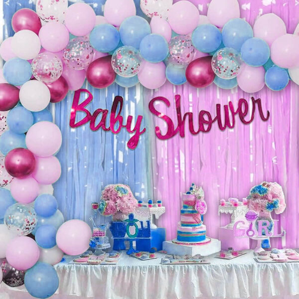 stylish baby shower decor